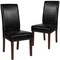 Emma and Oliver Two Mid-Century Parson's Chairs and Finished Hardwood Frame for Kitchen, Dining Room & More